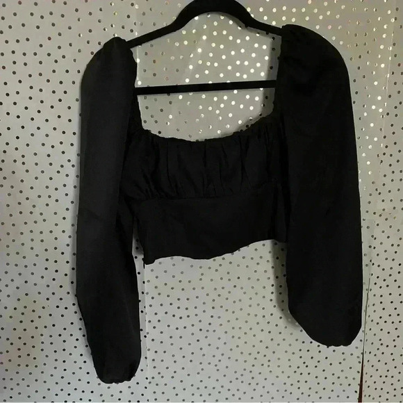 Princess Polly Black Crop long Sleeve - Picture 6 of 6